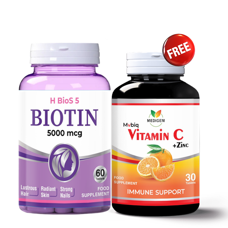 Buy Biotin Get Vitamin C Free