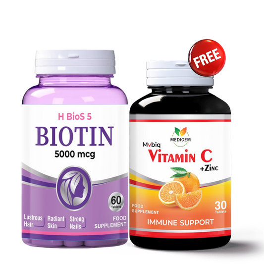 Buy Biotin Get Vitamin C Free